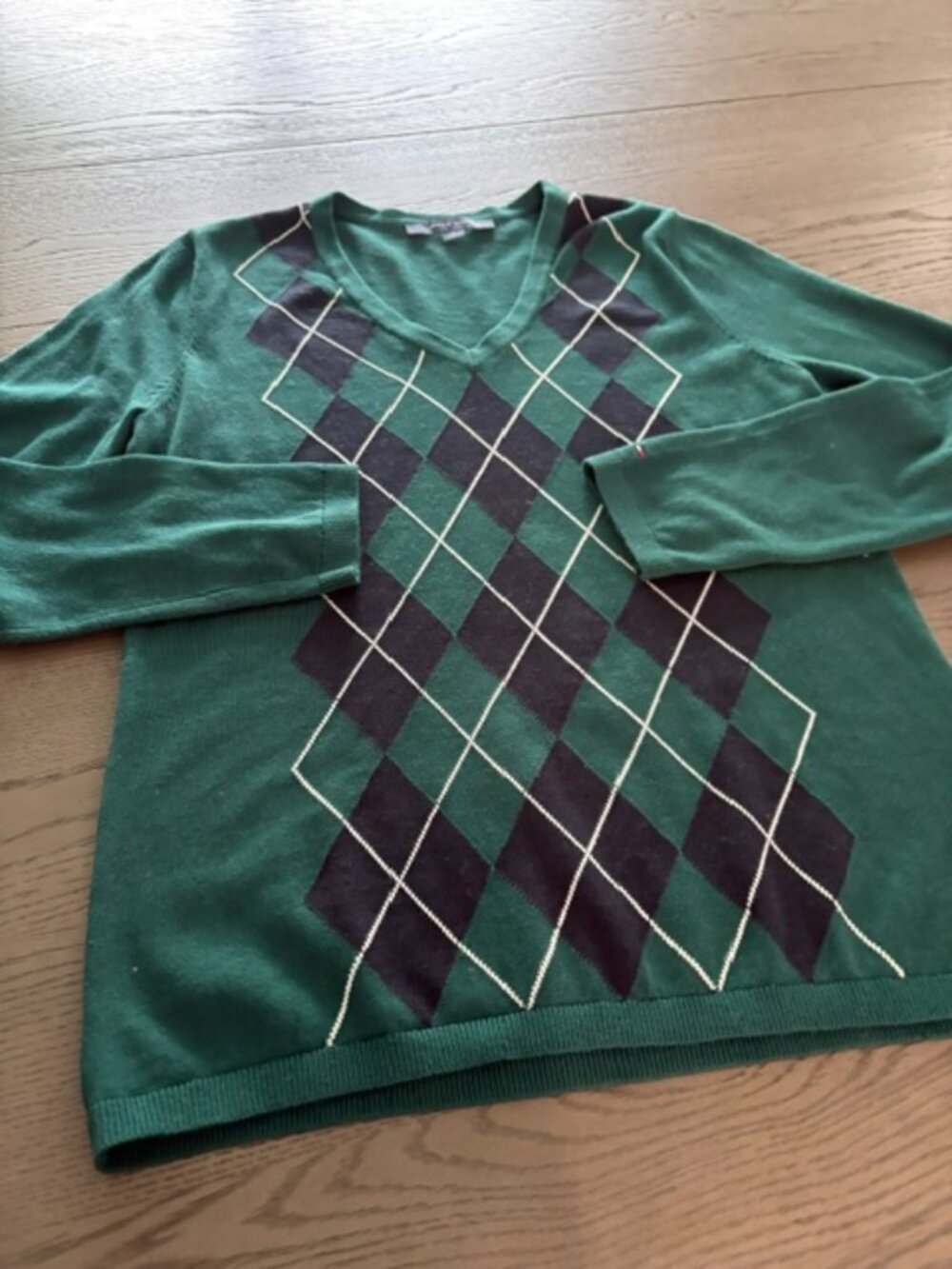Tommy Hilfiger Cotton Argyle Sweater
